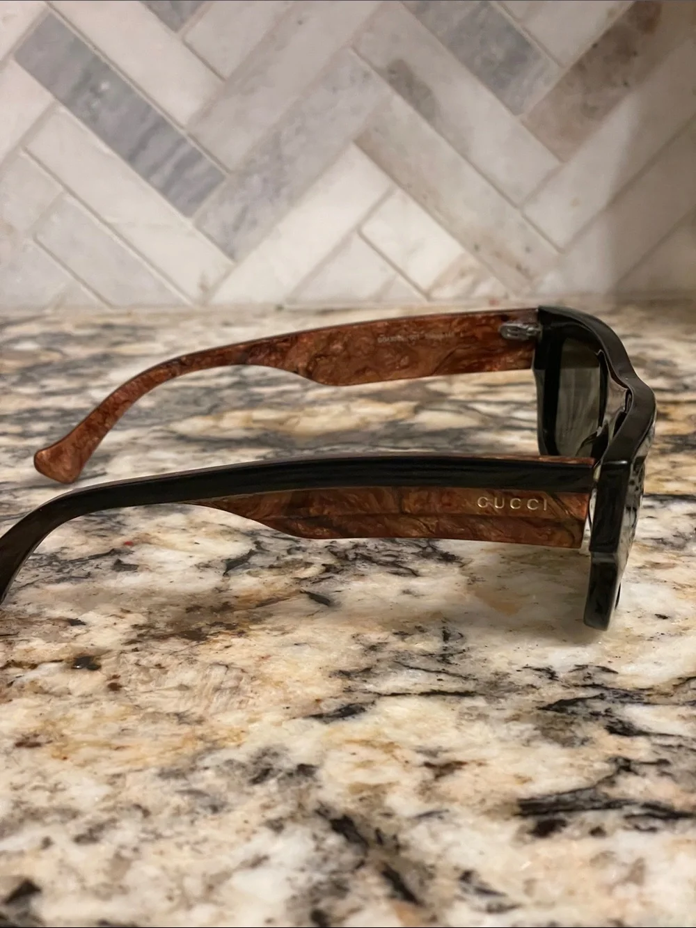 Gucci Black and Tortoiseshell Sunglasses